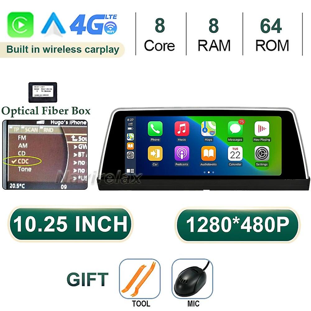 Android 12 Carplay Auto Wifi+4g Car Radio Multimedia Player Gps For Bmw 6 / 7 Series E63 E64 E65 E66 2002 - 2008 Ccc Stereo Bt