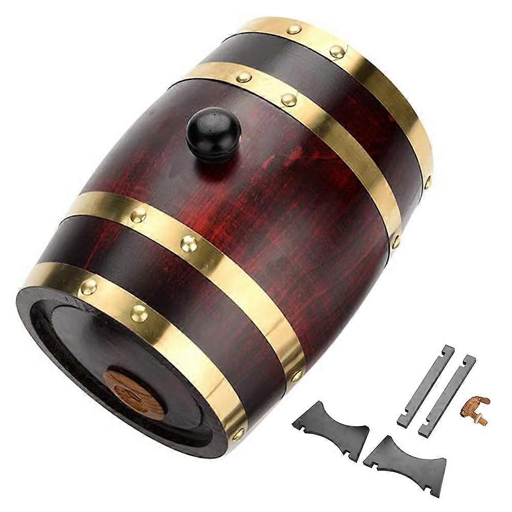 1.5L Vintage Wood Barrelfor Wine for Whiskey Rum Port