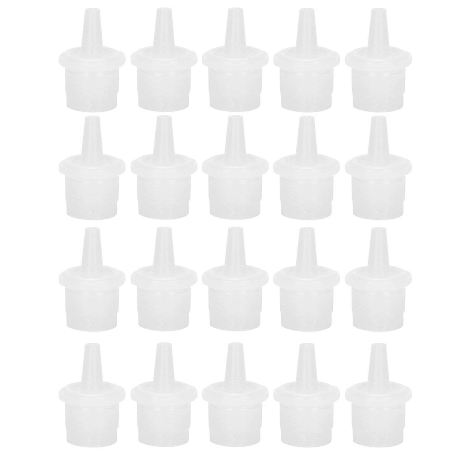 20pcs Eyelash Extension Glue Nozzle False Eyelash Grafting Adhesive Glue Bottle Plug