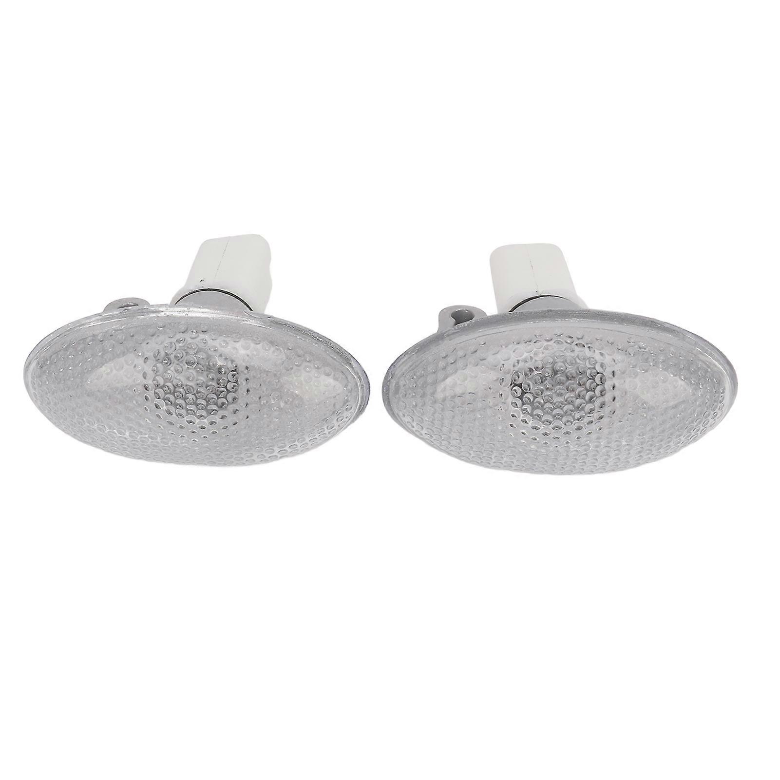 2PCS LED Side Indicator Repeater Light 632574 Side Marker Lamp Set Replacement for Peugeot 206 607 407 1007