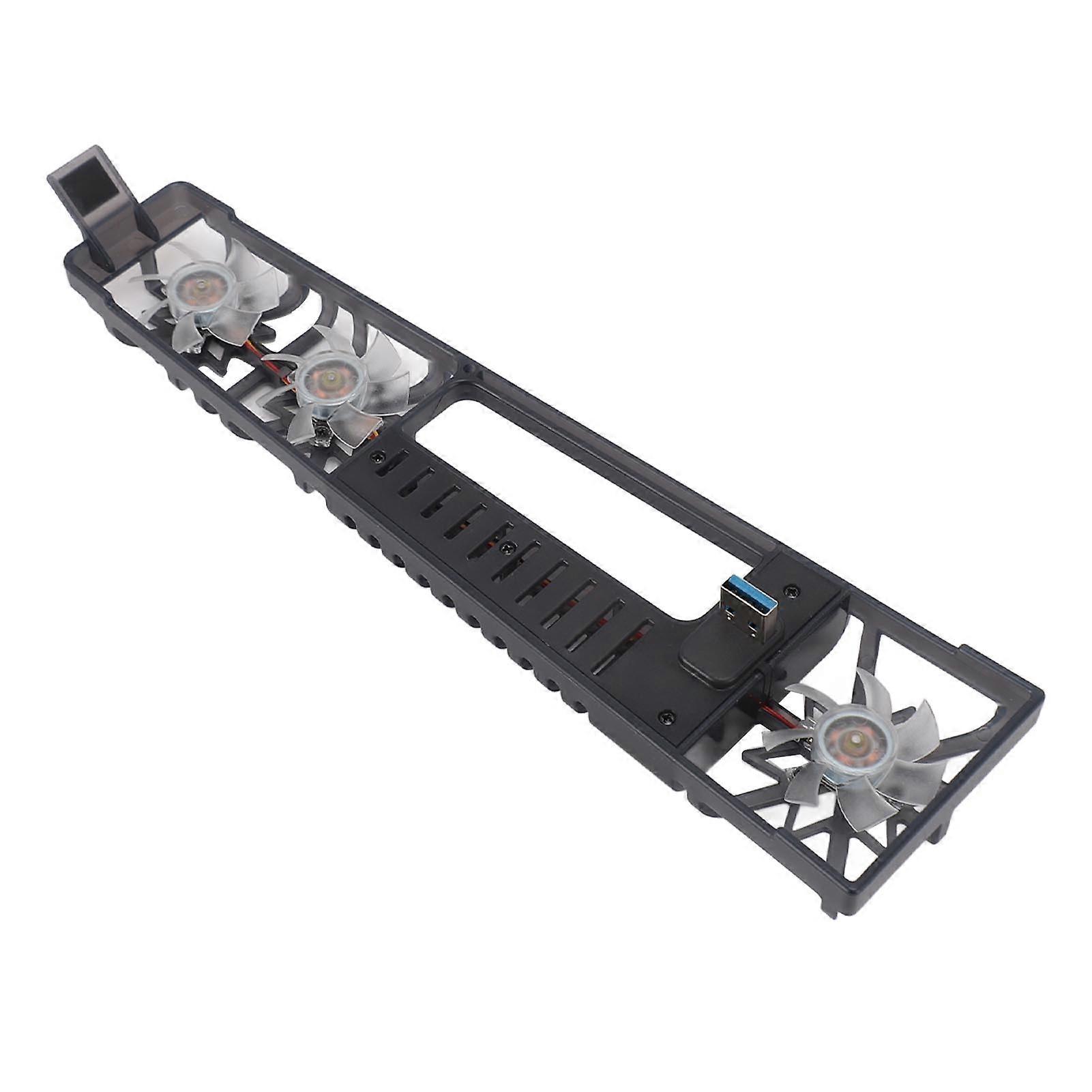 Game Console Cooling Fan RGB Light USB Cooling Fan Magnetic Multiple Fan Speed Game Console Cooler for PS5 Slim