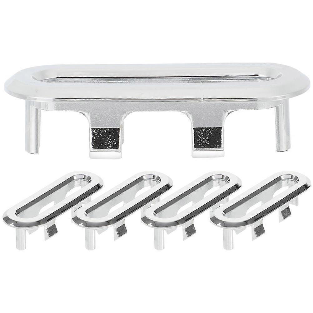 5pcs Bathroom Sink Overflow Caps Oval Overflow Drain Covers Oval Hole Covers