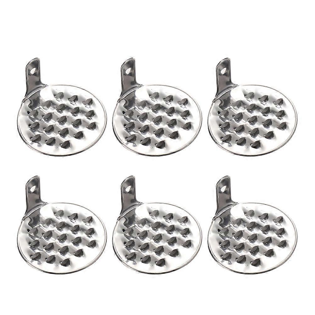 6pcs Portable Cold Noodle Scrapers Jelly Scraping Tools Kitchen Gadgets (Silver)