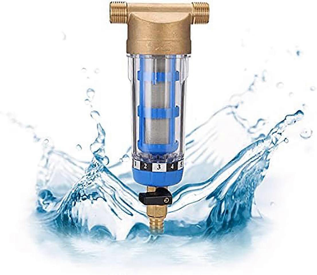 Filtre eau rutilisable - Filtre eau - Filtre eau - Filetage extrieur - Prfiltre eau - Filtre sdiment pour tuyau d'eau de puits - Filtres s