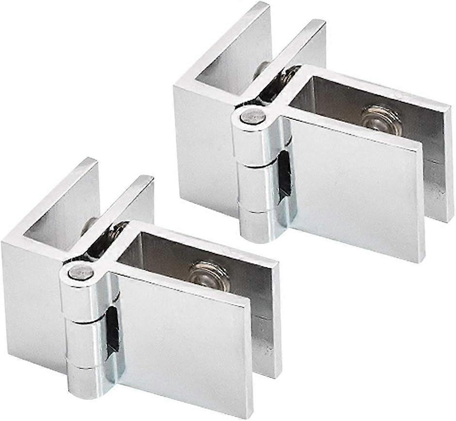 4 pcs 90 charnière clip de porte en verre, charnière de porte en verre en acier inoxydable, charnière en verre pliante, charnière de pince de porte, charnière de porte en verre d’armoire de cuisine