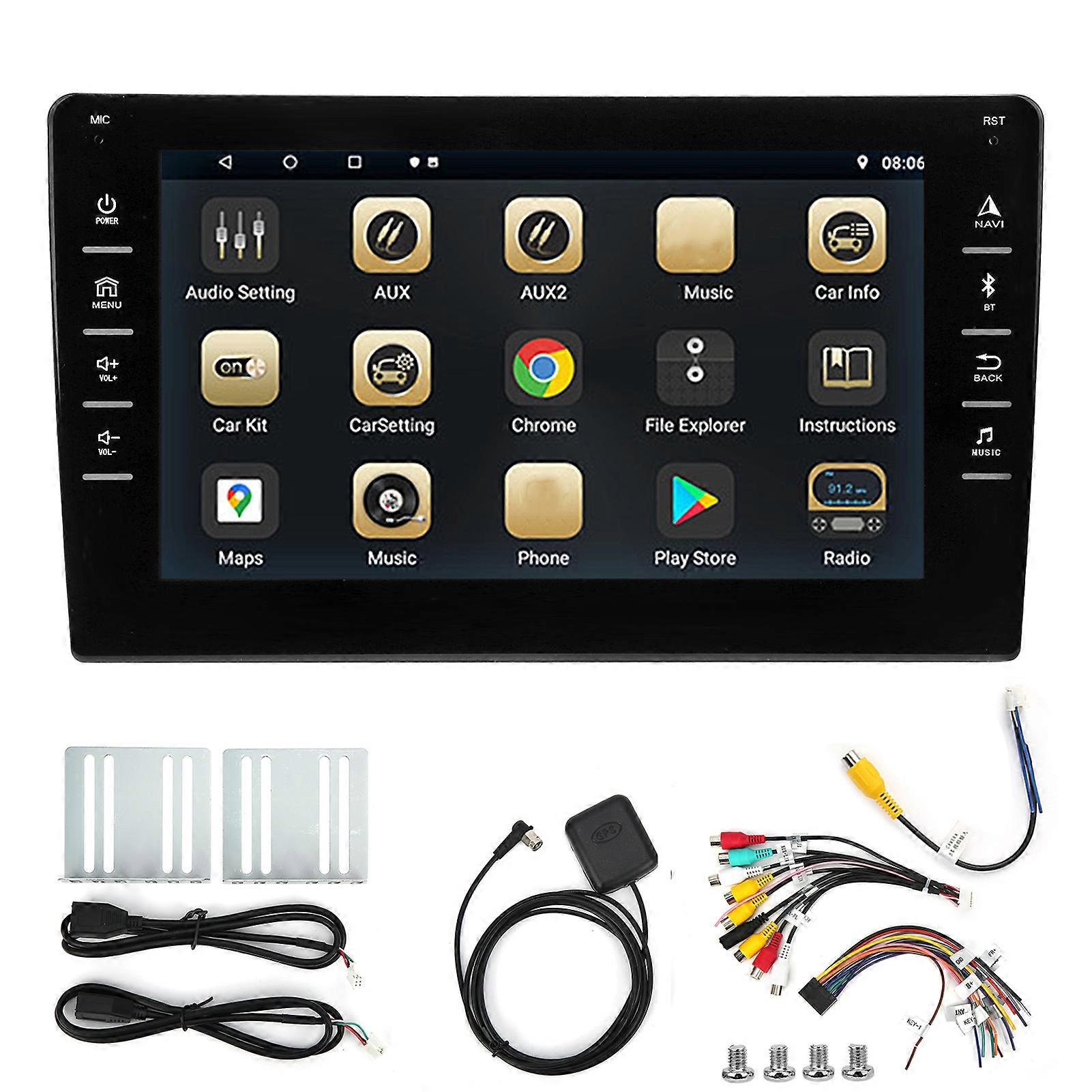 8in Universal Navigation GPS 1+16GB WiFi Quad Core High Definition Car Multimeda Player for Android 9.1 E2U711