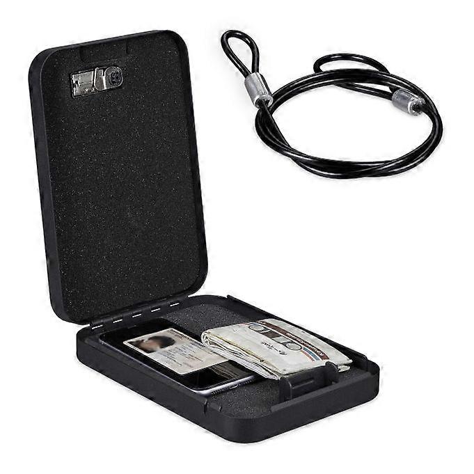 Portable security box with combination lock