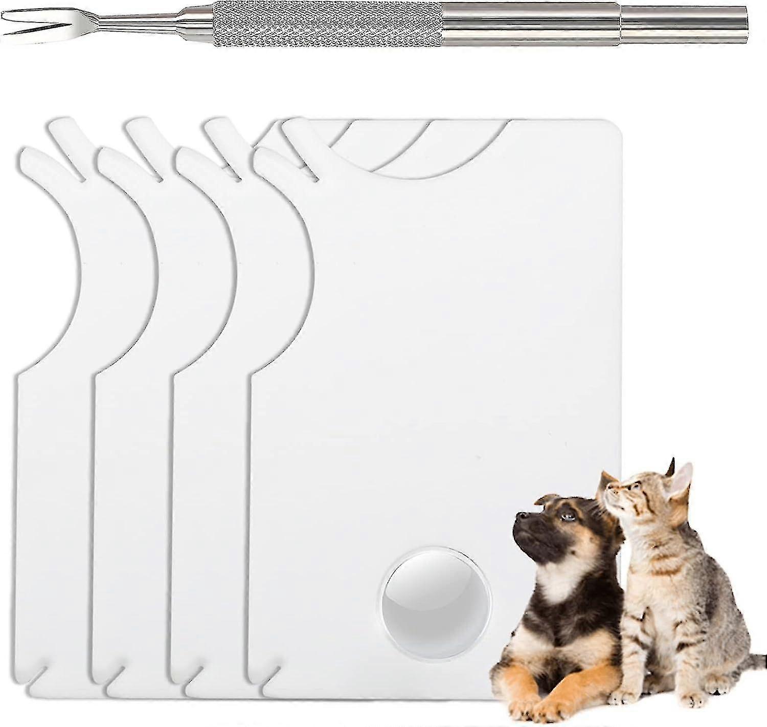 Tick Card With Magnifying Glass, Pack Of 4 Tick Cards For People, Easy To Carry, Ticks Scale Card, Quickly Gentle Ticks From Pet Or People