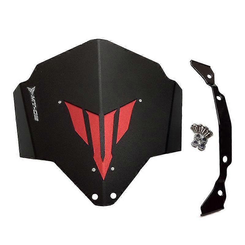 Unique Moto Motorcycle Windshield Windscreen Shield Screen With Mounting Bracket Holder For Yamaha 2016 2017 2018 2019 Mt 03 Mt-03 Mt03