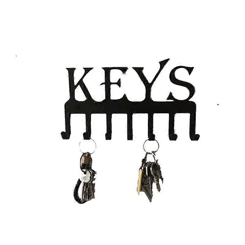 Key Holder For Wall Decorative Keys, Key Rack With 7 Hooks,modern Key Hangers For Wall Decor, Room D