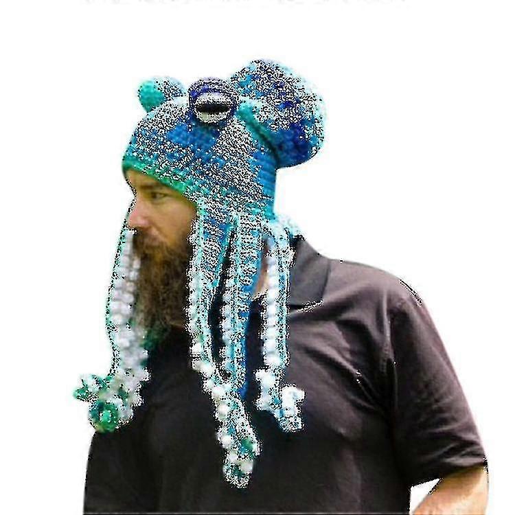 2024 Divertente cappello Octopus di Halloween Copricapo lavorato