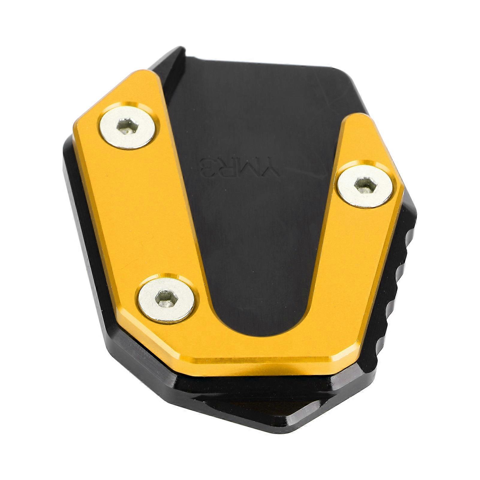 Parking Kickstand Extension Pad Side Stand Support Fit for Yamaha YZF R25/YZF R3/MT?25/MT?03 14-19Gold