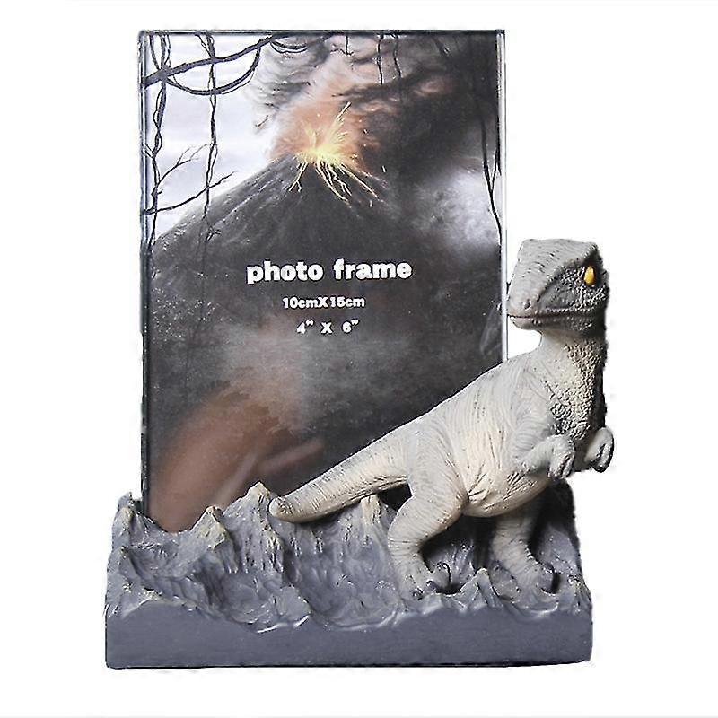 4x6 Resina Crianças Dinossauro Photo Frame Decoração Foto 6 polegadas B