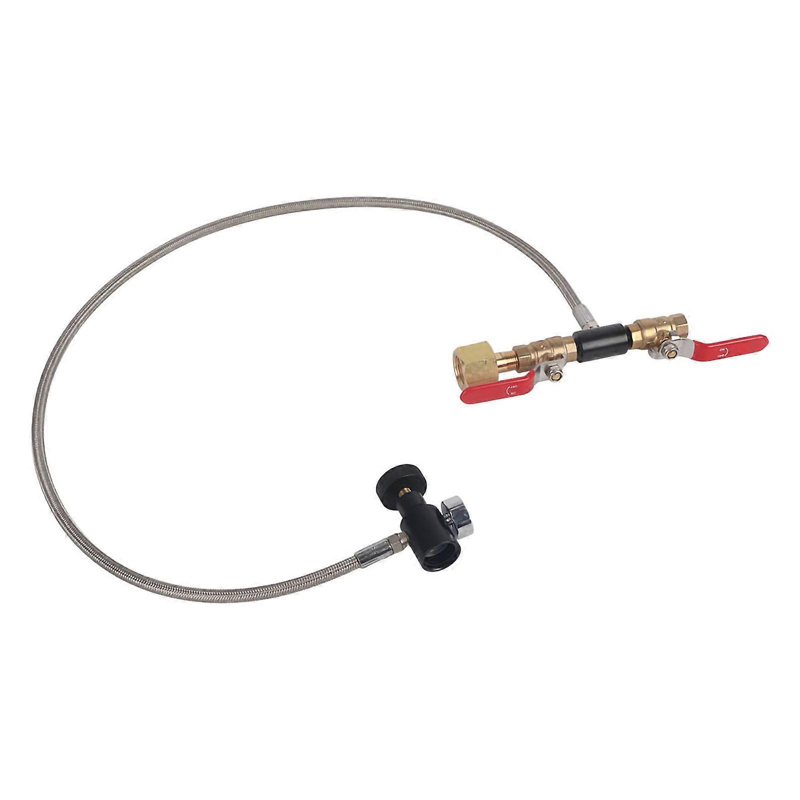 CGA-320 Adattatore di ricarica per bombole di CO2 con tubo flessibile per il riempimento di serbatoi di soda 36 