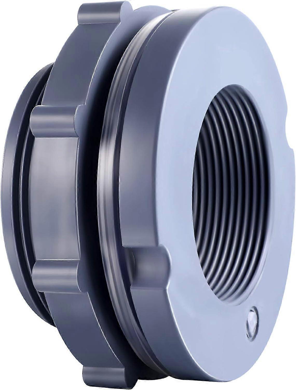 PVC anteparo encaixando conector de tanque de água para barris de chuva, aquários, lagoas ou tanques de água (2 polegadas)