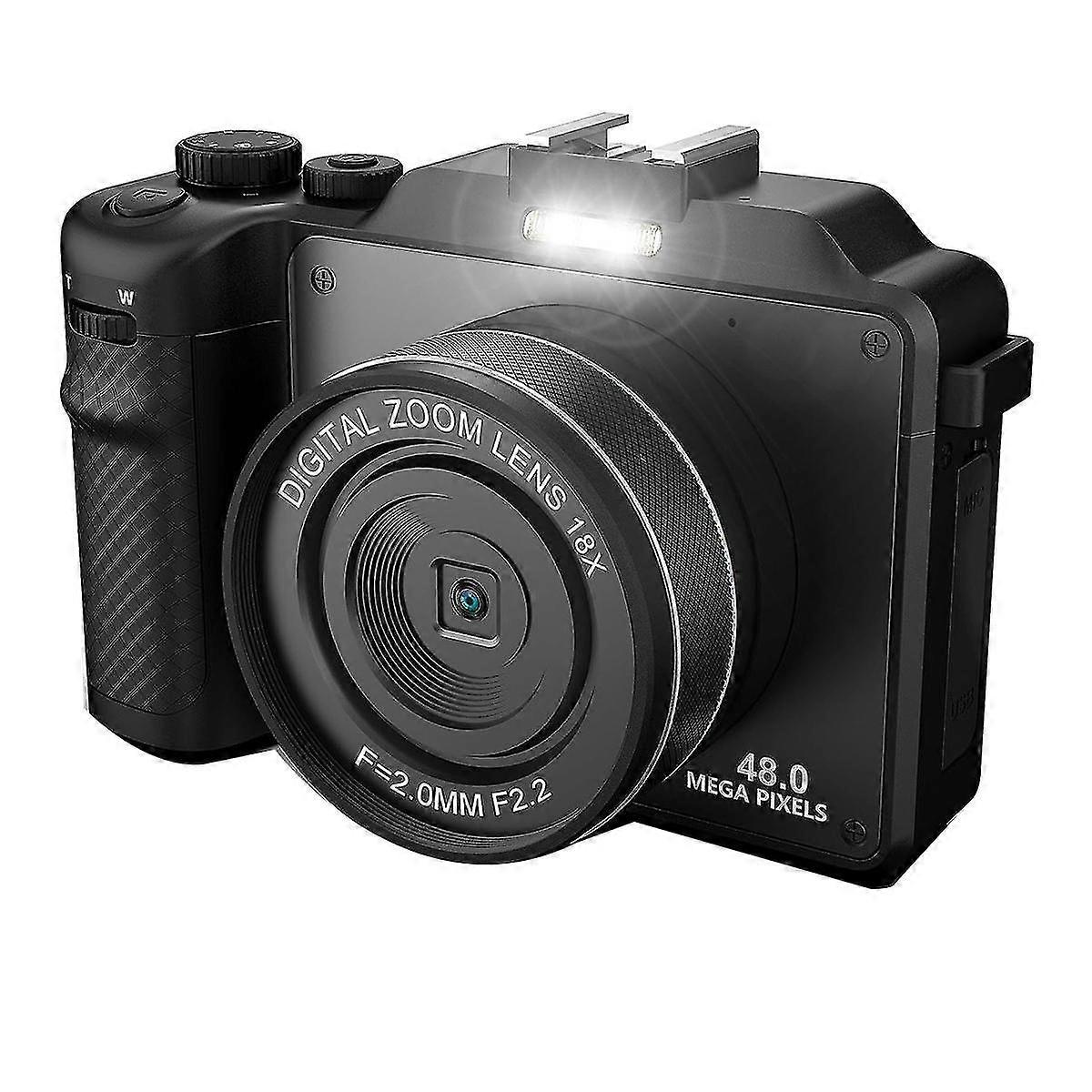 3In IPS Screen Digital Camera for Photography, 4K Vlog Camera, Dual Cam Front and Rear Camera with