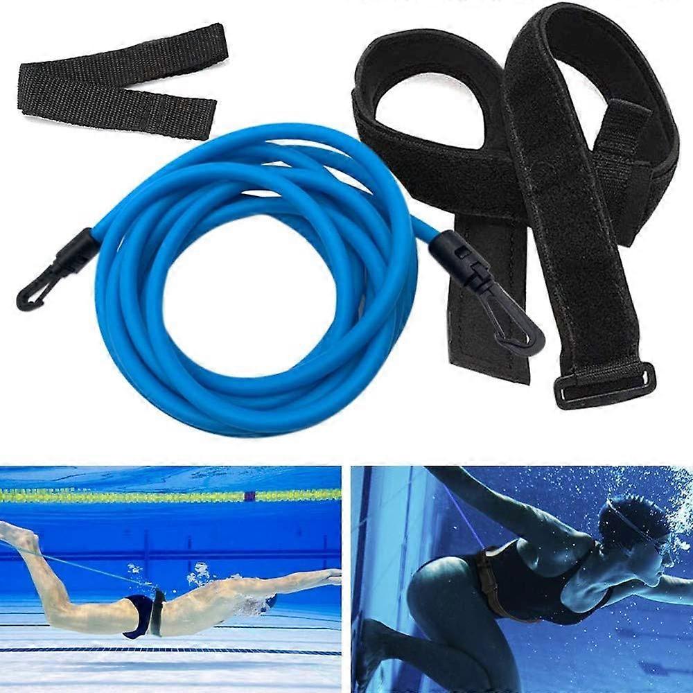 Swimming Pool Adjustable Swimming Strap 4m Elastic Rope Swimming Resistance Swim