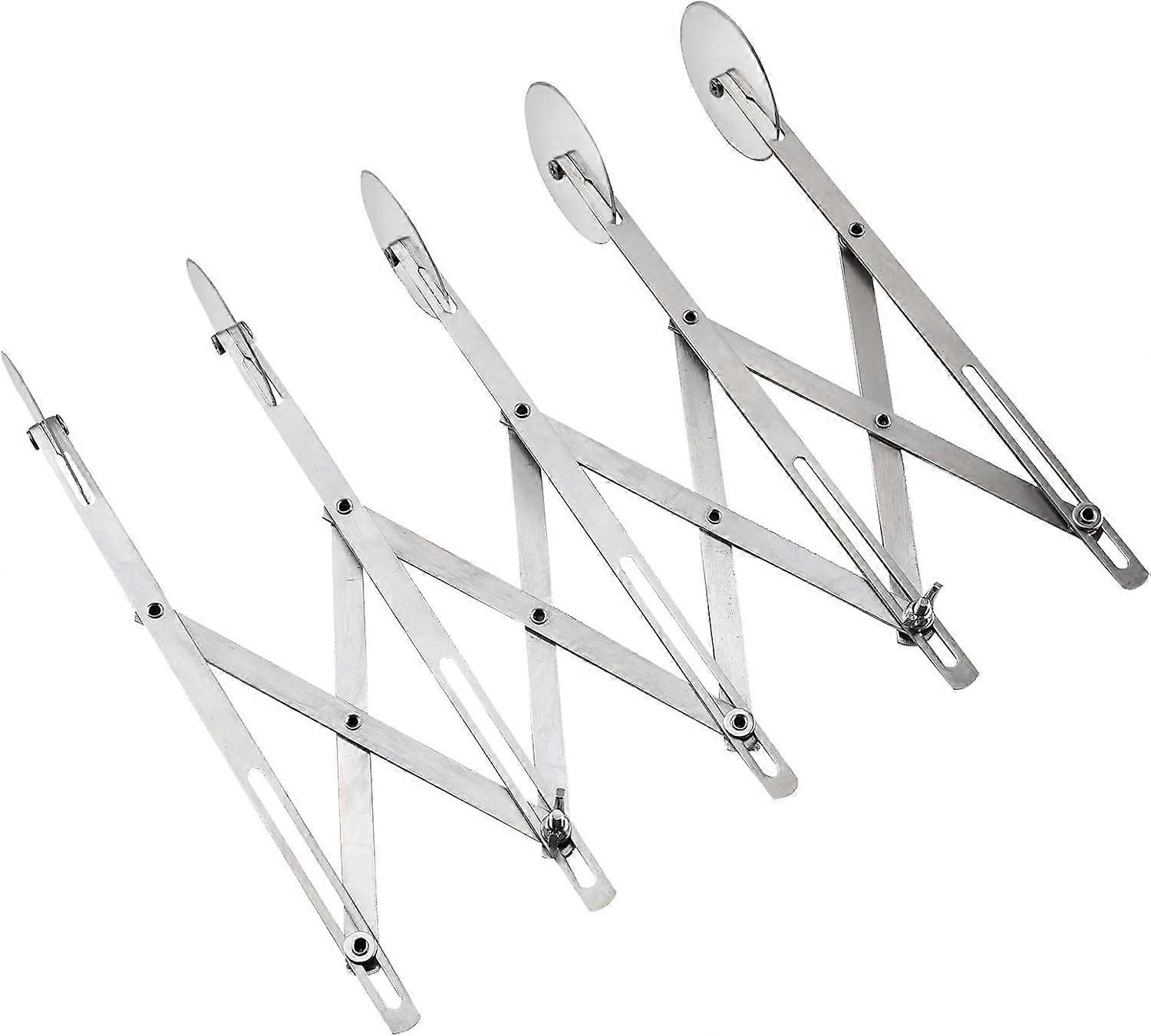 2025 Ny deigkutter 5 hjul, kakedeler konditorhjul multifunksjonell deigdeler i rustfritt stål 5 hjulskjærehjul, justerbar kakedeling