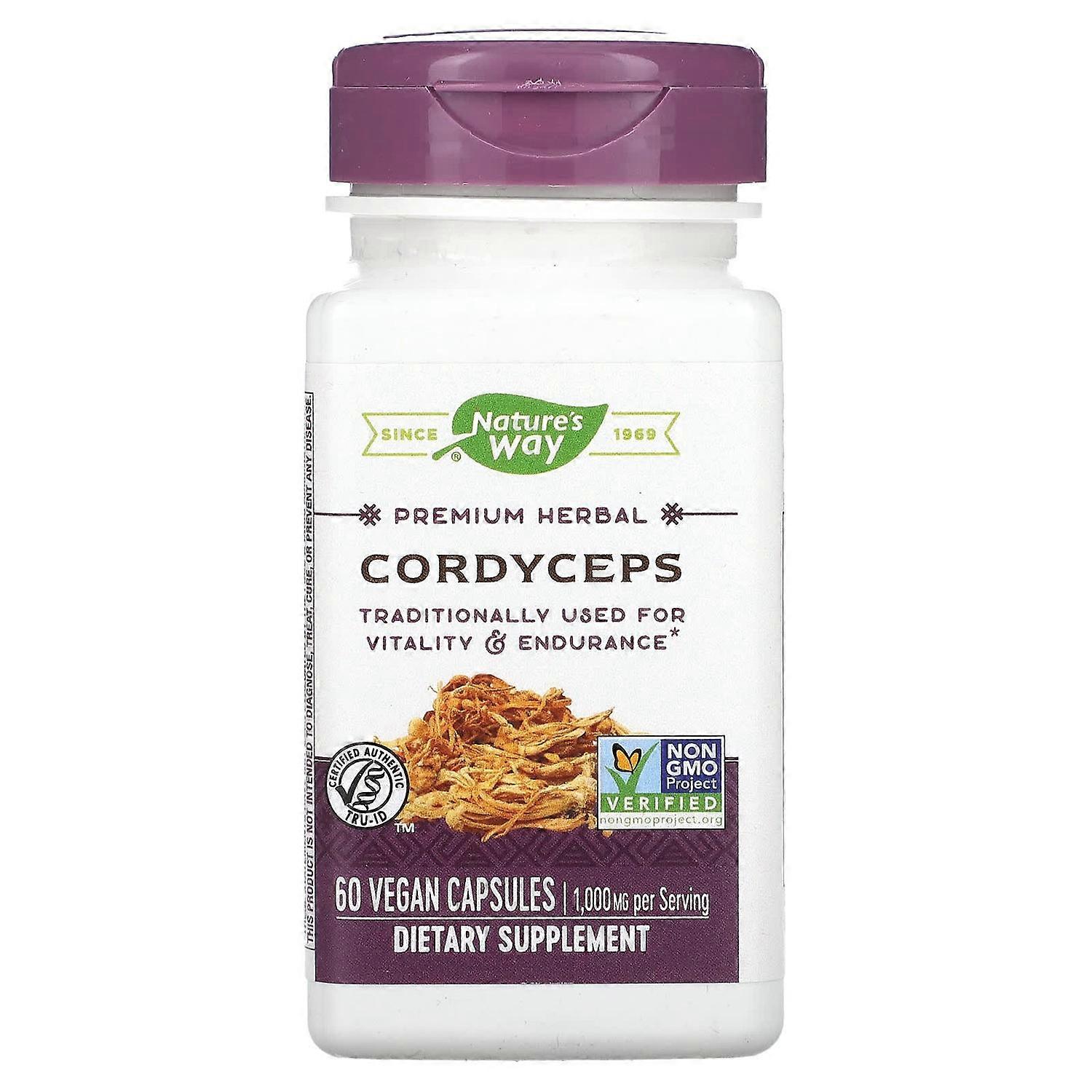 Nature's Way, Cordyceps, 1,000 mg, 60 Vegan Capsules (500 mg per Capsule)