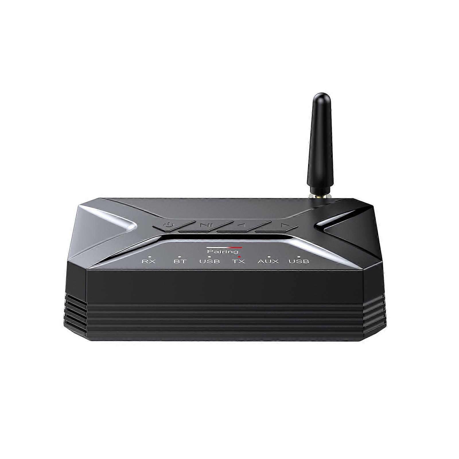 T-R22 BT5.0 Audio Receiver Transmitter 2-in-1 Wireless 3.5mm Audio Adapter USB RCA AUX Input for TV Car Stereo Speaker Headphone