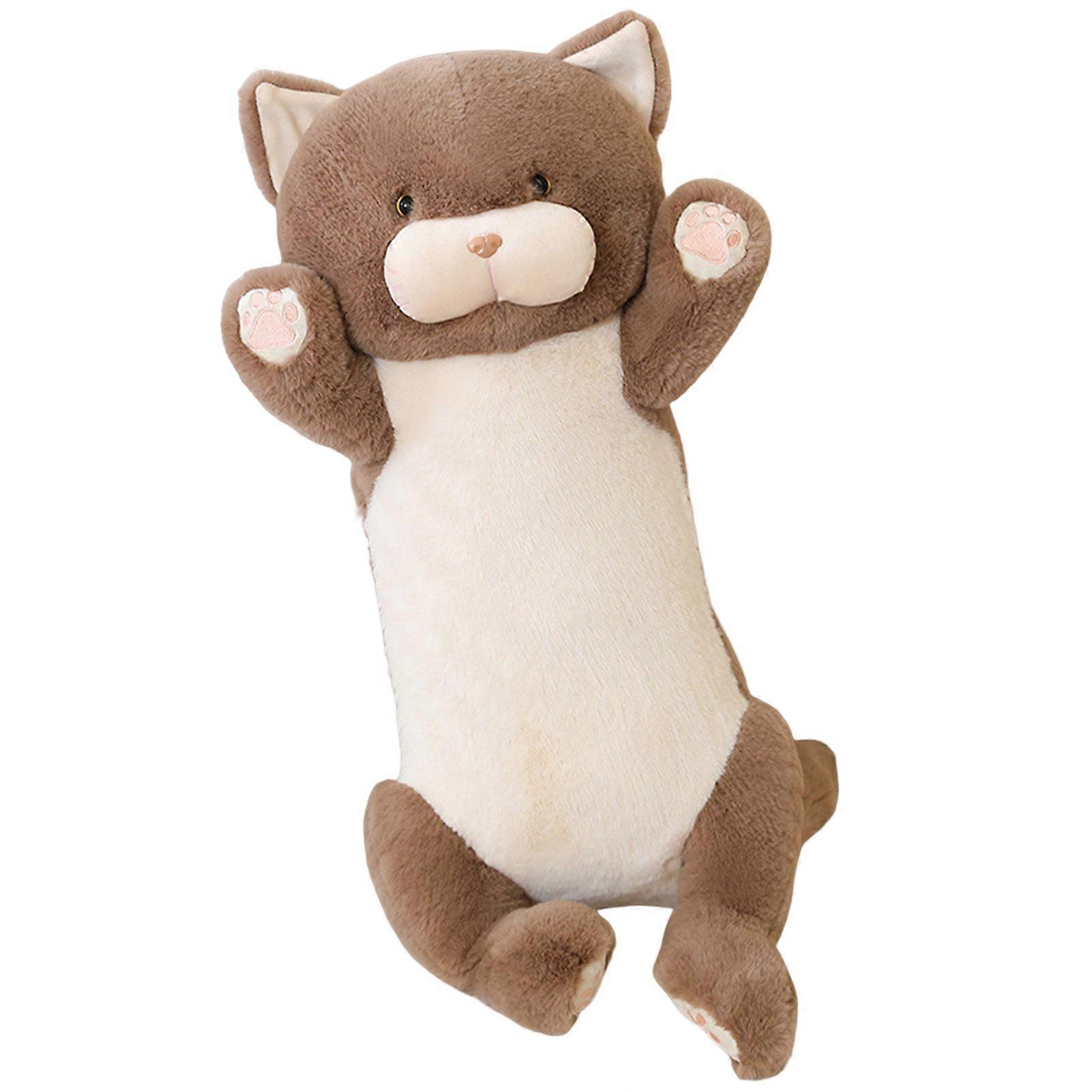45cm Plush Long Cat Pillows Plush Long Throw Pillow Toy for Working Resting Reading