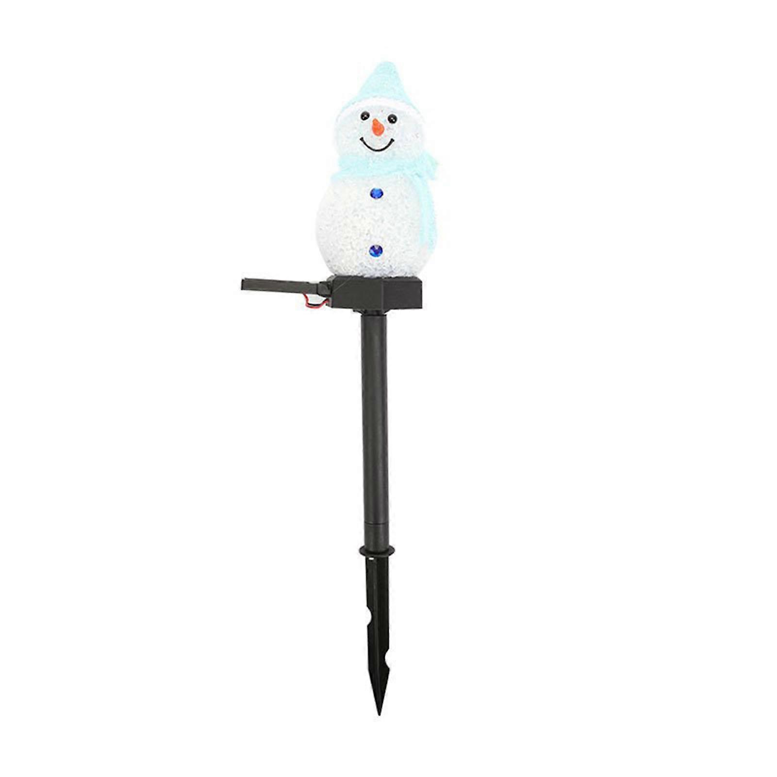 IP42 Garden Solar Snowman Ground Lights Automatic Lighting Ambient Decorative Sod Lamp for Garden