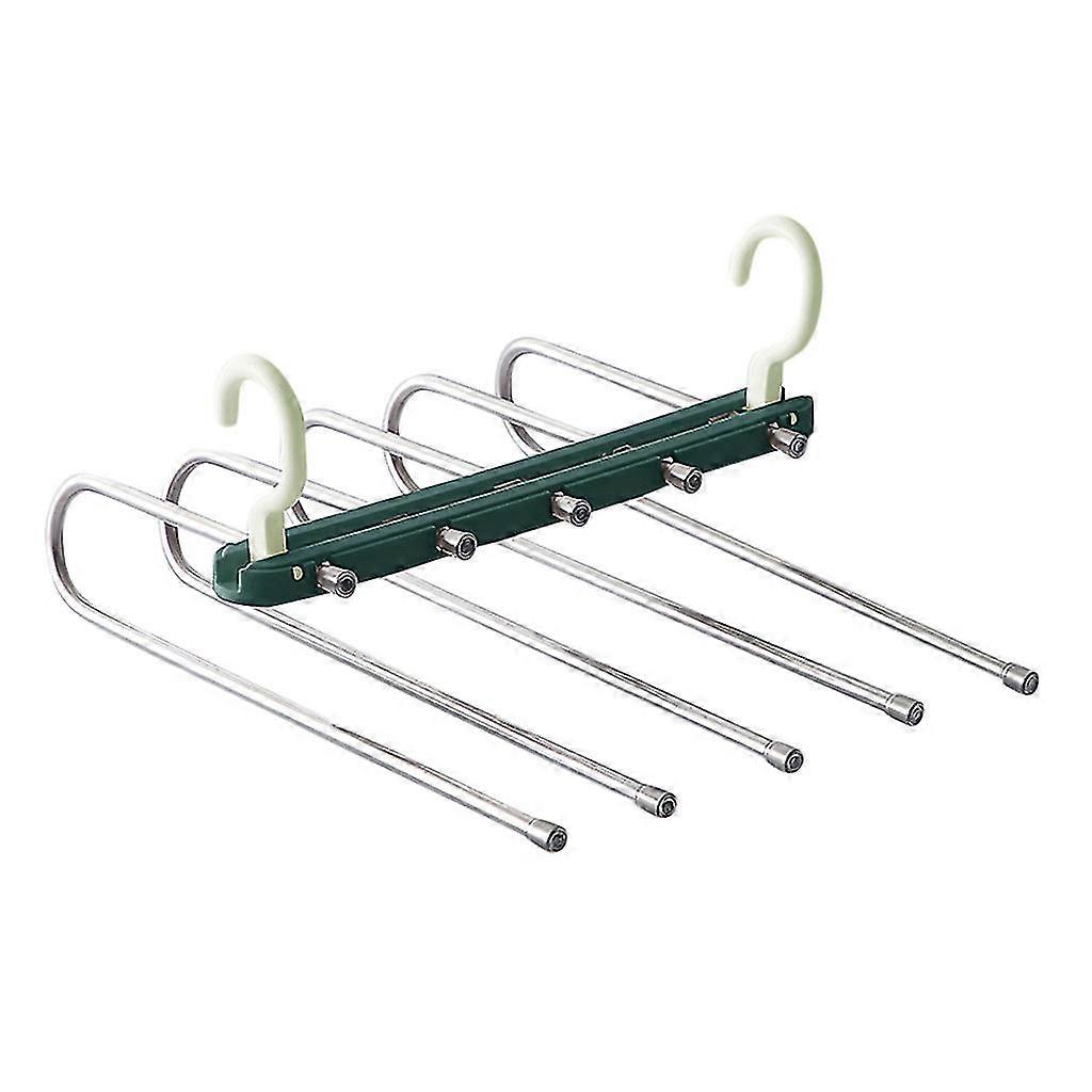 Folding Multifunctional Multi-layer Magic Pants Rack Wardrobe Storage Artifact
