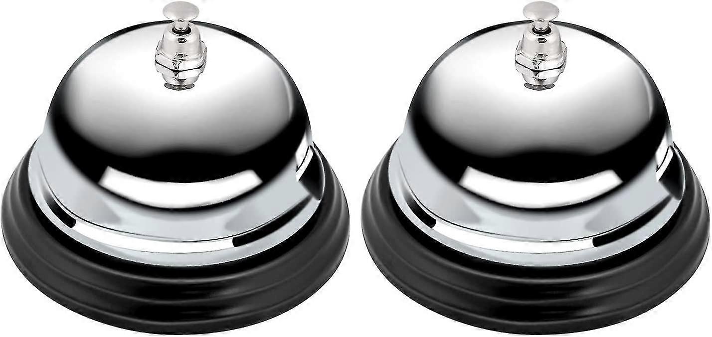 Metal Call Bell,2pcs Black+silver