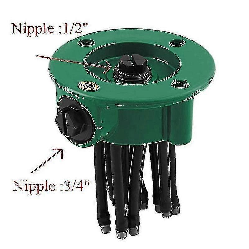 360 Degree Outdoor Adjustable Automatic Sprinkler Lawn Garden Irrigation System Point Nozzle Gardeni