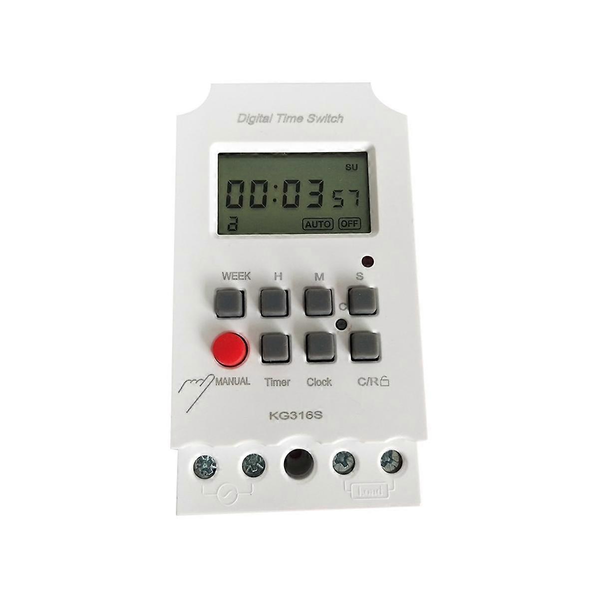 220VAC 25A KG316S Digital 1 Second Timer Switch Automatic Electronic Programmable Power Timer Switc