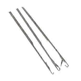3x 3 Hooking Ventilating Needles+Holder Creat Repair Lace Wig Toupee Hairpiece