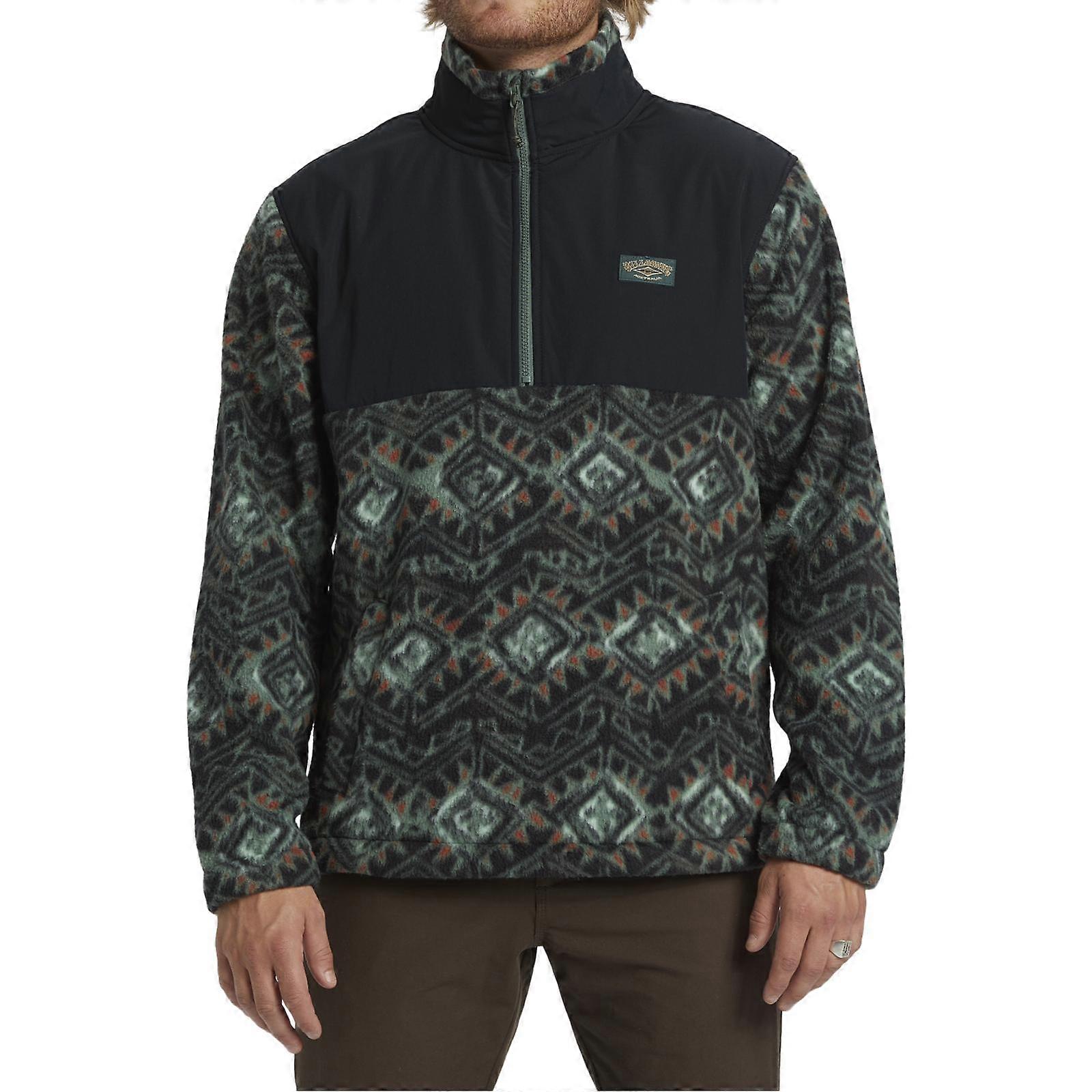 Billabong Mens Boundary Re-issue Polar Fleece Half Zip Up Warm Winter Jacket