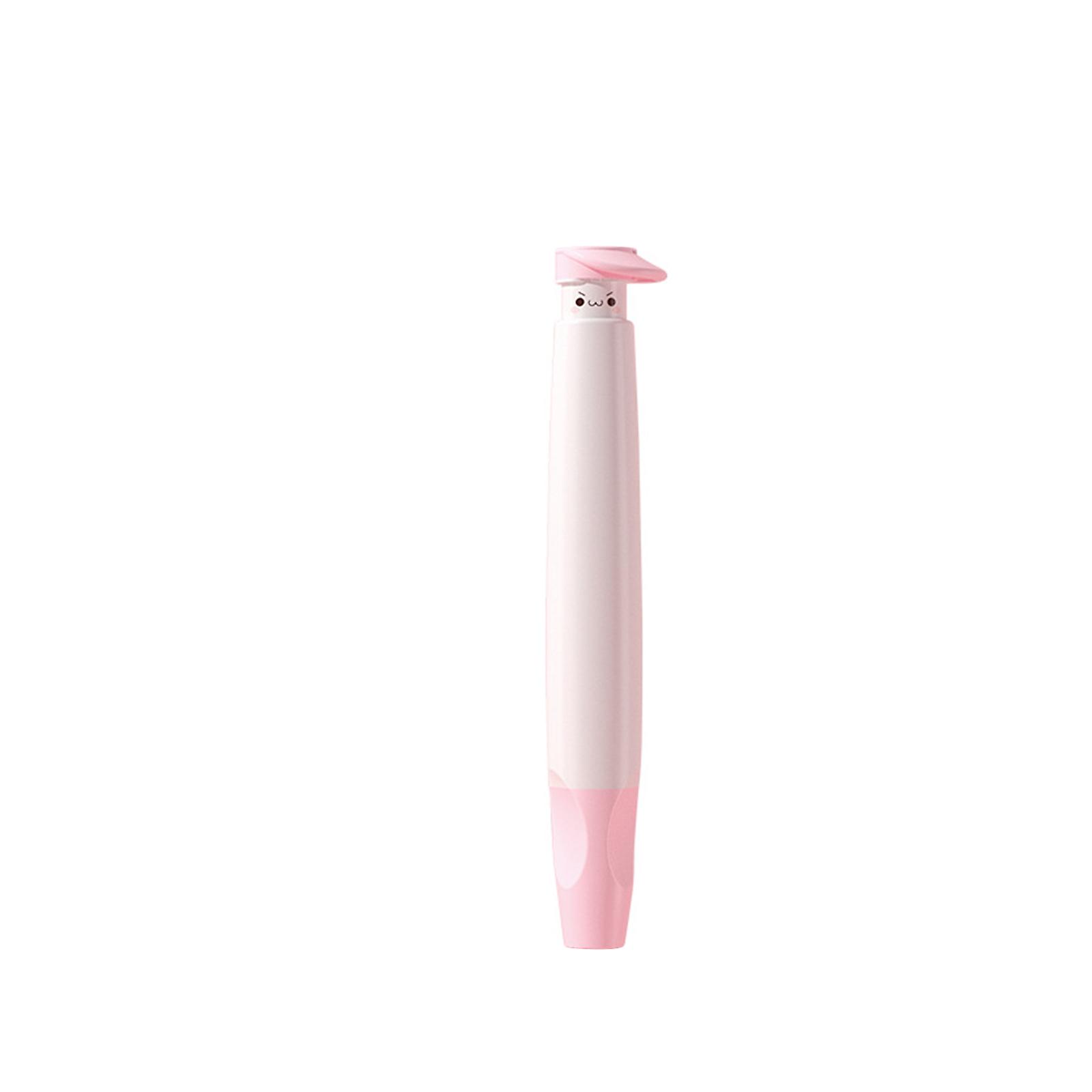1pc Blue Pencil Grip, Push Button Handwriting Assistant