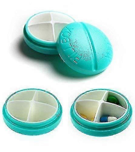 Portable Pill Box With 4 Compartments