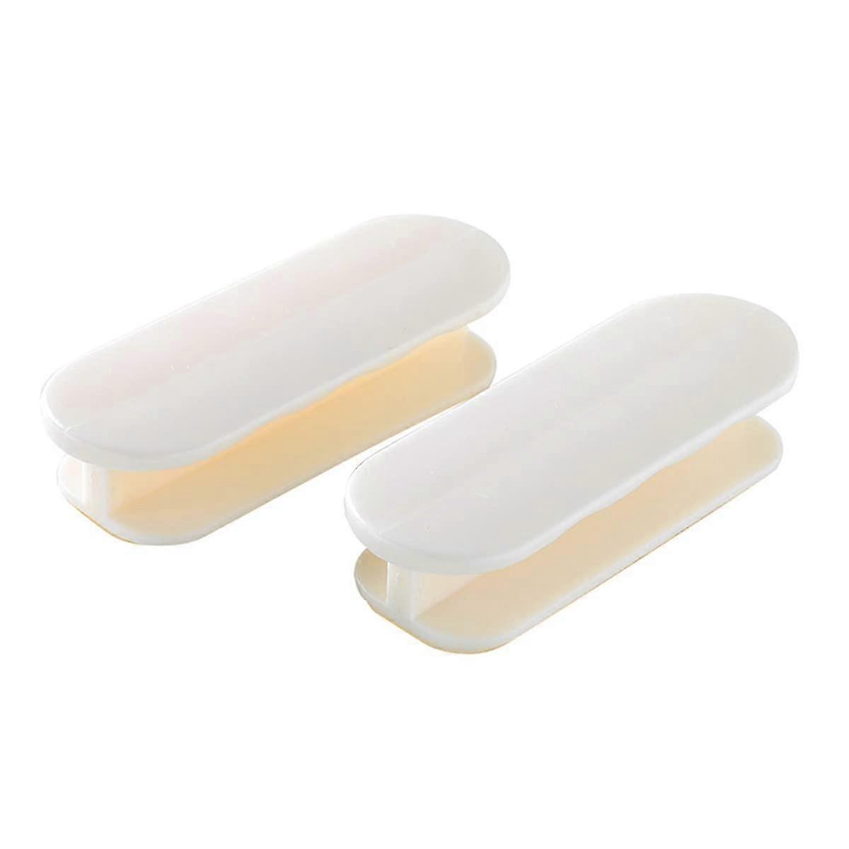 2pcs Self-adhesive Push Pull Helper Abs Cabinet Pull For Cabinet Drawer Kitchen Fridge Door Window Sliding Door