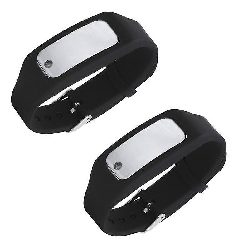 Wireless Anti-Static Wrist Strap,Remote Automatic Hand Static Cleaner Static Power Car Static Strap (Black) (2pcs)