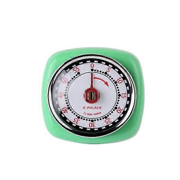 Magnetic Retro Kitchen Timer (Mint Green), Classic Mechanical Cooking Timer