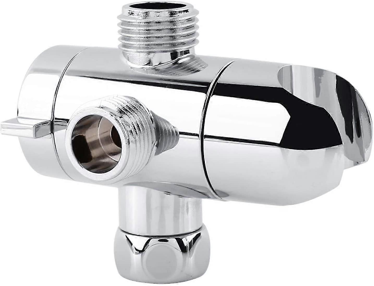 Shower Arm Diverter,1/2"angle Valve Mounting Bracket Universal Shower Components Chrome