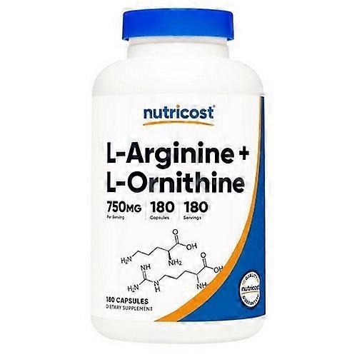 كبسولات نوتريكوست L-Arginine L-Ornithine ، 750 مجم ، 180 قطعة