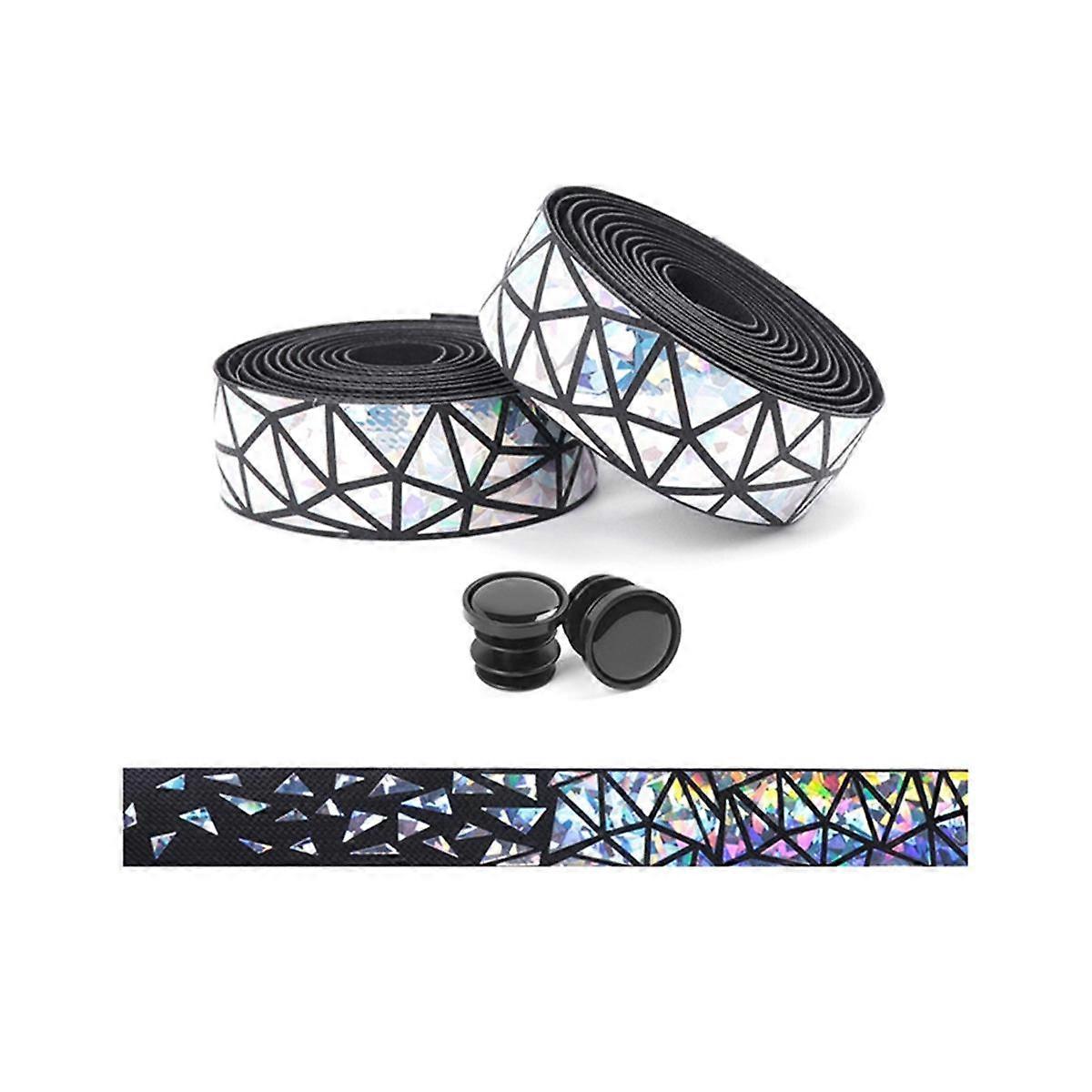 Bike Handlebar Tape Bike Grip with These Bicycle Handle Bar Tape for an Awesome Comfortable Ride Set of 2, Silver