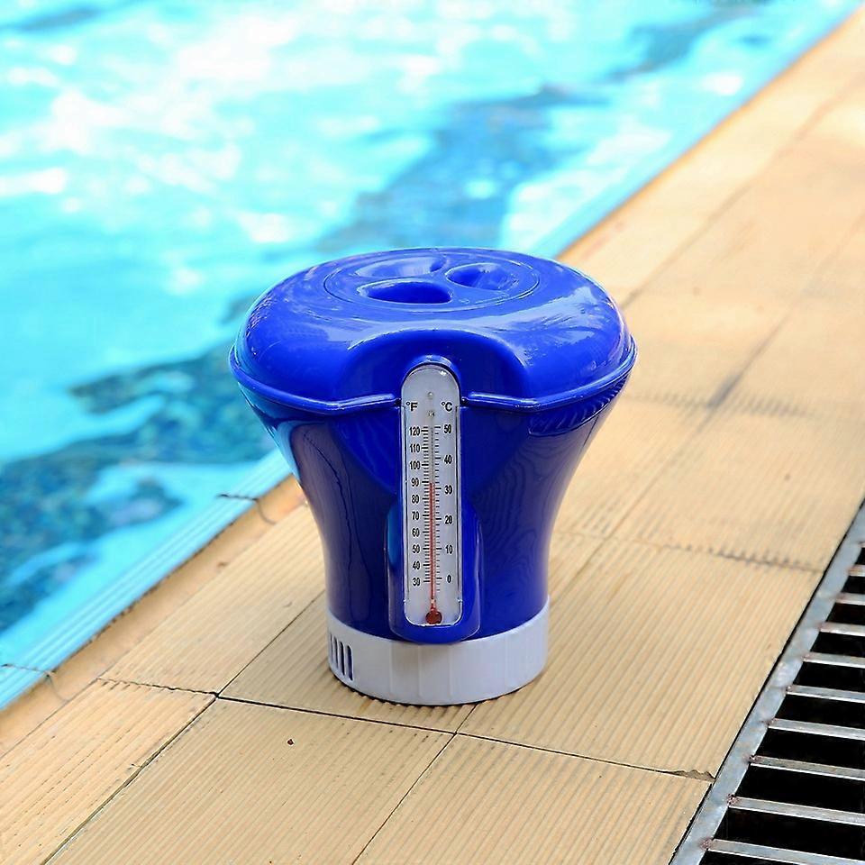 Dosing Float Chlorinator Tablets with Thermometer for Swimming Pool Water Quality New