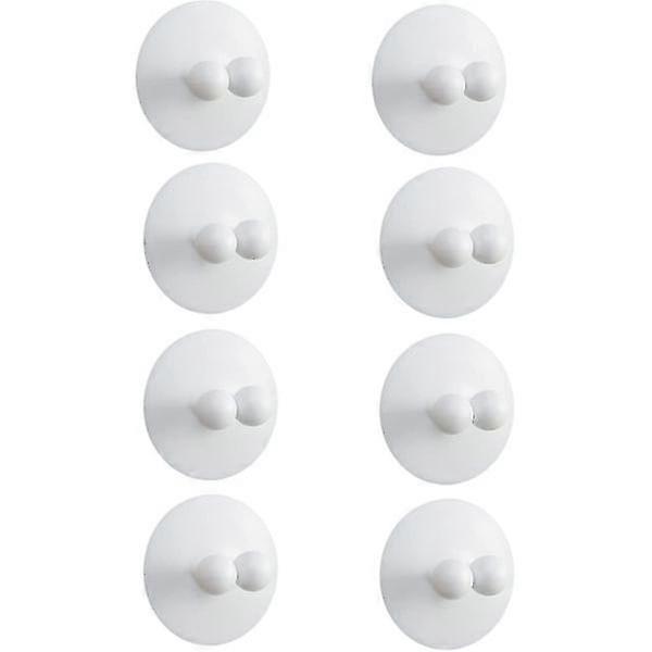 8 pcs toothbrush support, suction cup toothbrush holder (white)