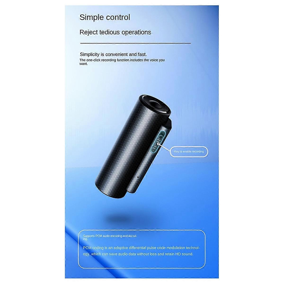 Voice Recorder 200 Hours Digital Recording Device Professional Noise Reduction Sound Dictaphone Audio Record Portable