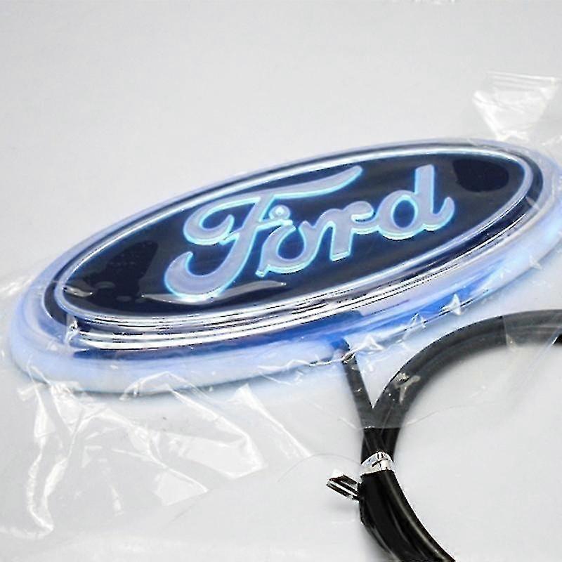4d Led Auto Anteriore E Posteriore Logo Luce Badge Indicatore Adesivo Emblema Per Ford