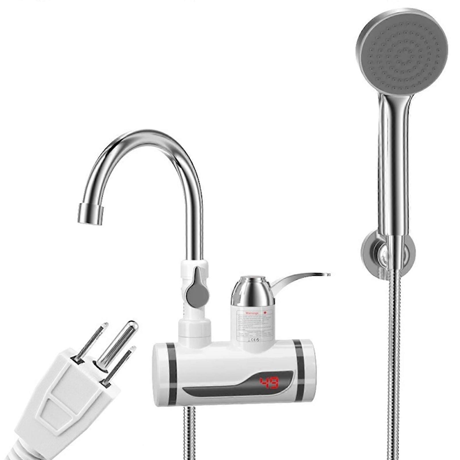 Chauffe-eau instantané de robinet électrique de 1,4 m avec pomme de douche