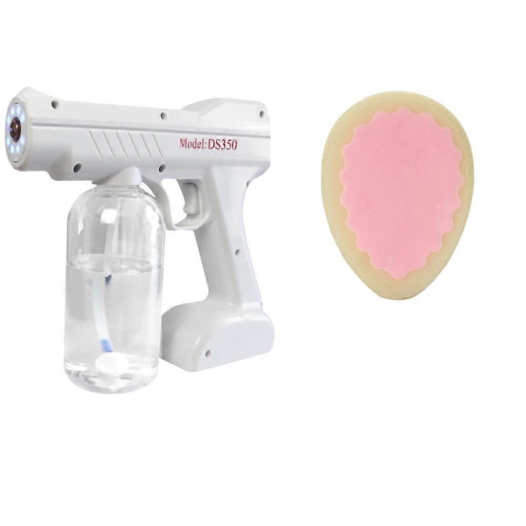 Nano Blue Light Sanitizer Sprayer Fogger Gun W / Éponge d’épilation