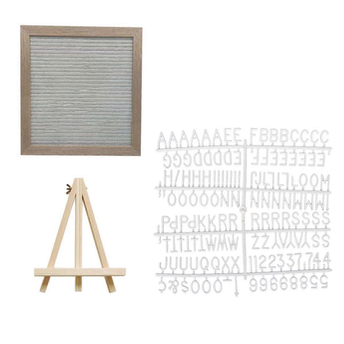 Cork Board 10x10 Inch Wall Decor Felt Letterboard Oak Wood Message Board Letters Felt Letter Board Home Decor White