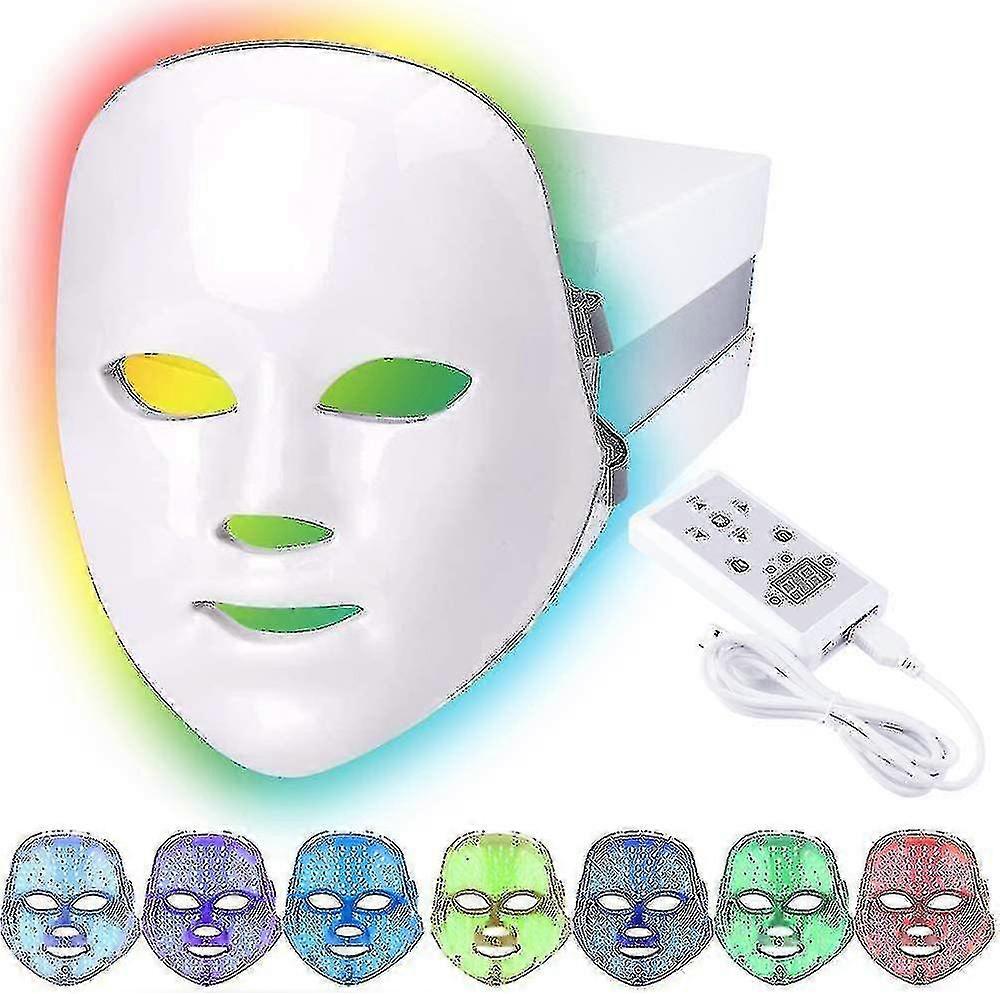 Led Face Therapy Mask 7 Photon Skin Face Mask