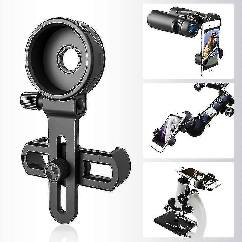 High Definition Upgrade Universal Cell Phone Adapter Bracket Clip Mount Soft Rubber Material For Binocular