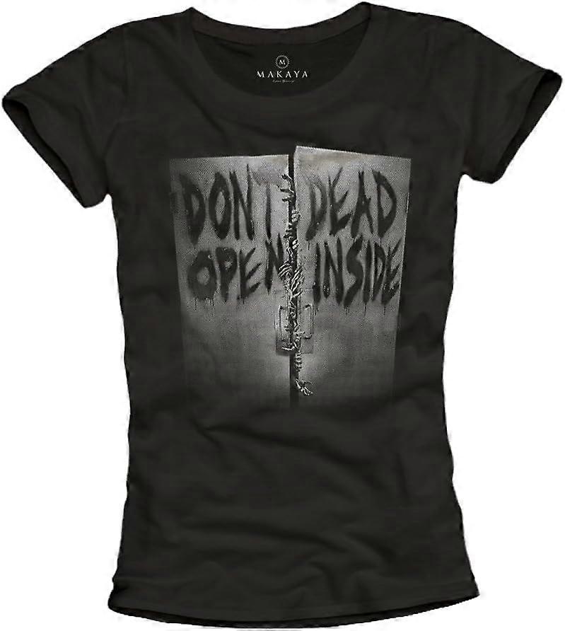 Öppna inte Dead Inside - Camiseta Zombies Mujer